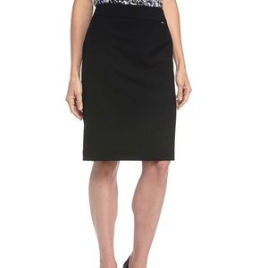 Tahari flat front skirt